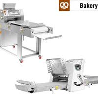 Bakery dough sheeters with conveyor belt