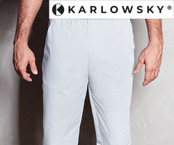 KARLOWSKY | Kaspar slip-on trousers, white