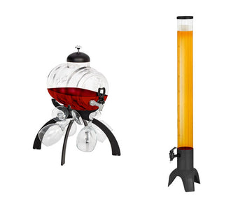 Dystrybutory wina i kolumny piwne