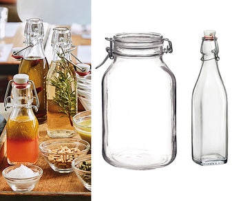 Szklane pojemniki i kubki	