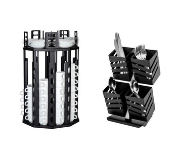 Stojaki na sztućce i naczynia