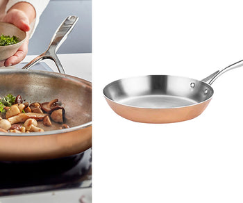 Miedziane patelnie do smażenia Tri-Ply	