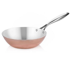 Patelnie WOK - miedź & stal nierdzewna