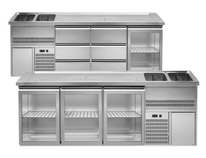 Barowe stoły chłodnicze - 2500 mm	