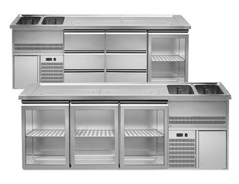 Barowe stoły chłodnicze - 2500 mm	