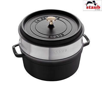 Cocotte z wkładką do gotowania na parze	