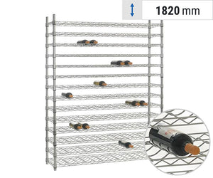 Weinregale - verchromt