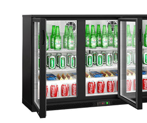 Lodówki barowe ze szklanymi drzwiami na zawiasach