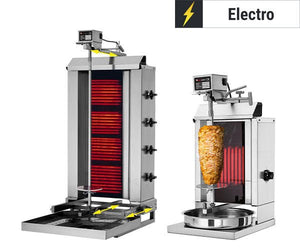 Elektryczne grille do kebaba - silnik górny