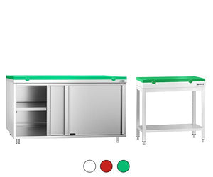 Stoły/szafki robocze z deską do krojenia