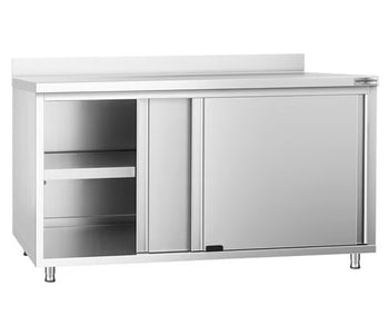 Szafki gastronomiczne robocze 700 z panelem tylnym