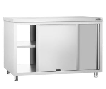 Szafki gastronomiczne robocze 700 z drzwiami po obu stronach	