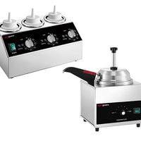 Podgrzewany dozownik sosów &  podgrzewacz do sera/czekolady