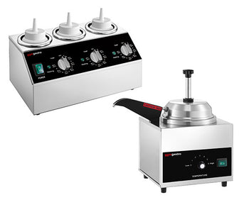 Podgrzewany dozownik sosów &  podgrzewacz do sera/czekolady	