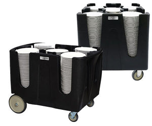 Dozownik talerzy - nieogrzewany - z kółkami