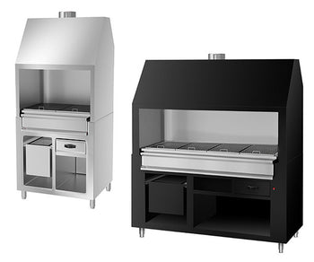 Grille na węgiel drzewny - zamknięte