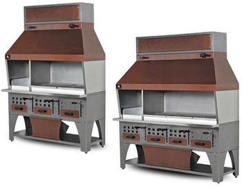 Naścienne grille na węgiel drzewny	