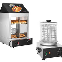 Grille do hot dogów, podgrzewacze do bułek & frytek