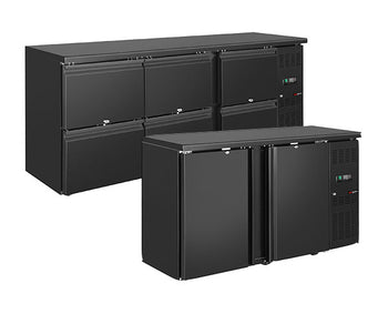 Stoły chłodnicze barowe Eco - czarne