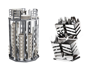 Stojaki na sztućce i naczynia