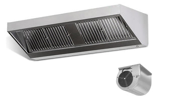 Okapy wyciągowe - głębokość 900 mm - włącznie z silnikiem	