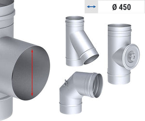 Ø 450 - jednościenne rury wentylacyjne
