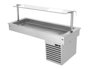 Ze szklaną ochroną przed kaszlem (jednostronna)	