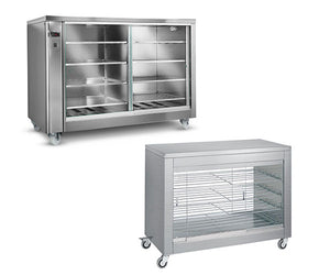 Szafy grzewcze ze szklanymi drzwiami