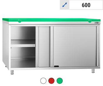 Szafki robocze z deską do krojenia o głębokości 600