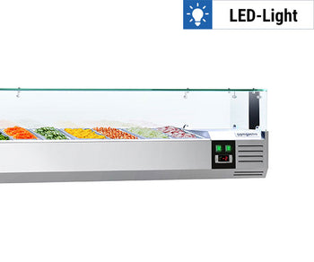 Witryny nadstawne z oświetleniem LED