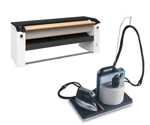 Żelazka, deski do prasowania i prasowalnice obrotowe