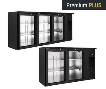 Stoły chłodnicze barowe Premium - czarne	
