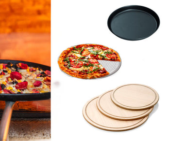 Blachy, sita do pizzy i talerze