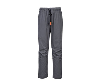 Spodnie z paskiem w talii - szare	