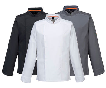 Bluzy kucharskie basic z długim rękawem - męskie