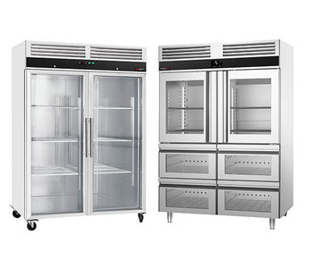 Chłodziarki - 2 szklane drzwi	