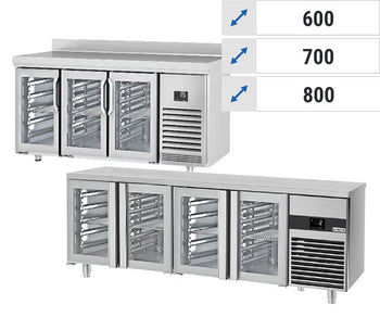 Stoły chłodnicze - Drzwi szklane	