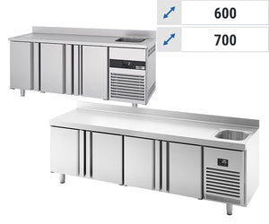 Stoły chłodnicze ze umywalką do mycia rąk