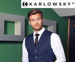 KARLOWSKY | Męskie kamizelki gastronomiczne  Kai - granatowe	