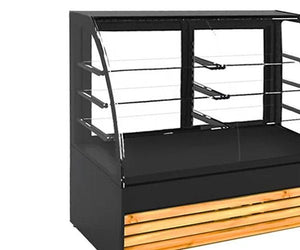 Witryny ekspozycyjne na ciasta  - Emil - Drewniany panel przedni	