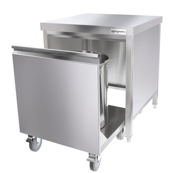 Kosz na śmieci z pojemnikiem na kółkach