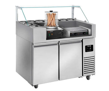 Mobilne stoły do przygotowywania potraw