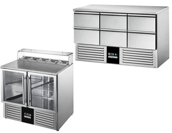 Stoły sałatkowe i stoły przygotowawcze	