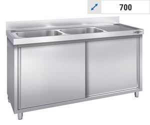 Szafki pod zlewozmywak - 2 zlewy - 700	