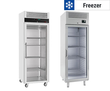 Zamrażarki  - 1 szklane drzwi	