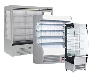 Naścienne witryny chłodnicze - otwarte