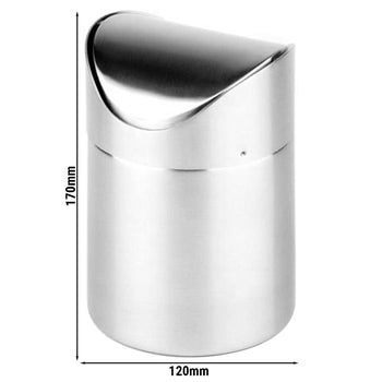 (6 sztuk) Pojemnik na resztki ze stołu - stal nierdzewna - 1,2 litra - Prime Gastro