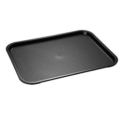 (6 sztuk) Taca FAST FOOD - Polipropylen - 450x355mm - Czarny