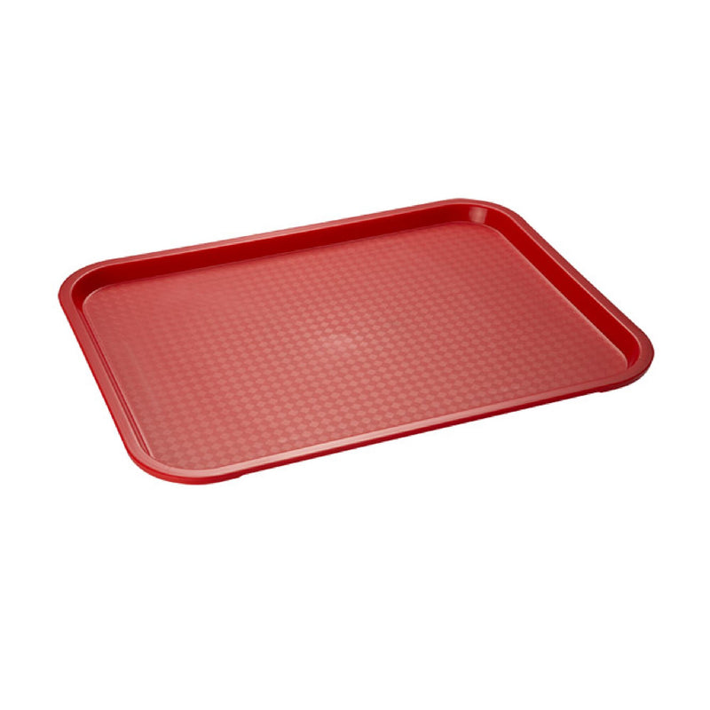 (6 sztuk) Tacka FAST FOOD - Polipropylen - 350x270mm - Czerwony