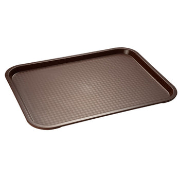 (6 sztuk) Taca FAST FOOD - Polipropylen - 410x305mm - Brązowy - Prime Gastro